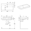 Geberit Smile Square 90 cm furniture washbasin