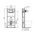 Built-in WC frame IDEAL STANDARD ProSys 120 cm (2 in 1), R020467