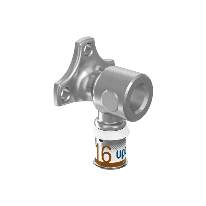 Локоть крепится металлический UPONOR S-Press PLUS 16 x 1/2"" середина H 39 мм