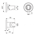 Держатель для душевой насадки DEAL STANDARD BC806AA