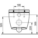 Pakabināms tualetes pods TECEone Rimless ar sēdeklis un vāks