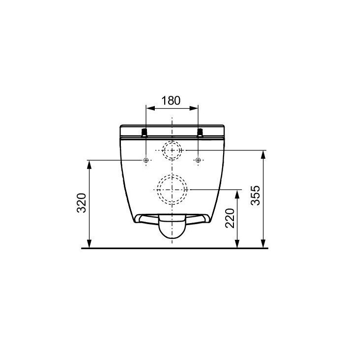 Pakabināms tualetes pods TECEone Rimless ar sēdeklis un vāks