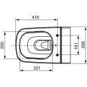 Подвесной унитаз TECEone Rimless с сиденьем и крышкой