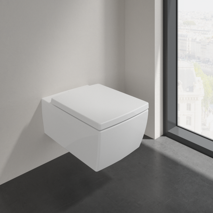 Pakabināms WC pods VILLEROY & BOCH Memento 2.0 DirectFlush ar biezu lēni aizveramu vāku, ar Ceramic Plus pārklājumu