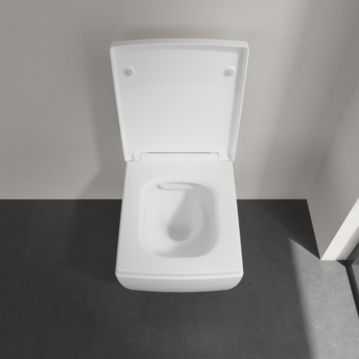Pakabināms WC pods VILLEROY & BOCH Memento 2.0 DirectFlush ar biezu lēni aizveramu vāku, ar Ceramic Plus pārklājumu
