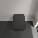 Pakabināms WC pods VILLEROY & BOCH Memento 2.0 DirectFlush ar biezu lēni slēdzamu vāku, ar Ebony Ceramic Plus pārklājumu