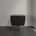 Pakabināms WC pods VILLEROY & BOCH Memento 2.0 DirectFlush ar biezu lēni slēdzamu vāku, ar Ebony Ceramic Plus pārklājumu