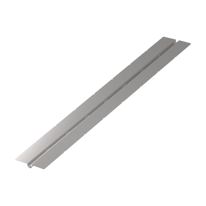Cinkota tērauda plāksne ar vienu rievojumu bez izolācijas TECEfloor 16 mm, 77520007