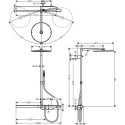 Термостатическая система дождевого душа HANSGROHE AXOR ShowerSolutions, 27984000