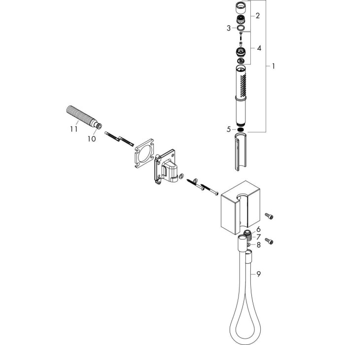 Dušas komplekts HANSGROHE Axor Edge, 46521000