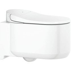 Potinkamais WC rāmis (5 in 1) ir viedais piekārtais tualets GROHE Sensia Arena Rimless ar bidē