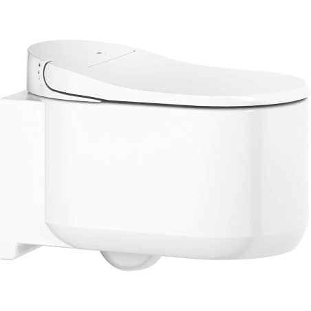 Potinkamais WC rāmis (5 in 1) ir viedais piekārtais tualets GROHE Sensia Arena Rimless ar bidē