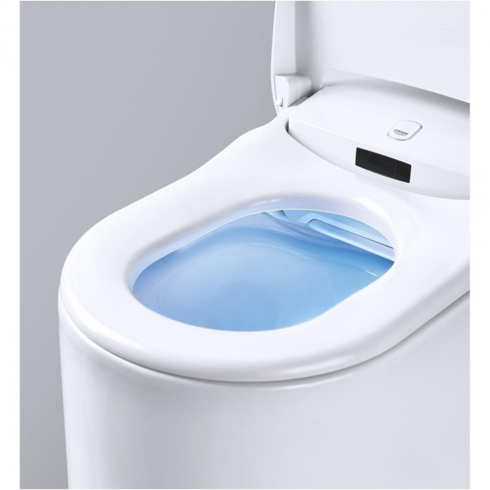 Potinkamais WC rāmis (5 in 1) ir viedais piekārtais tualets GROHE Sensia Arena Rimless ar bidē