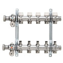 Adjustable floor heating manifold KERMI x-net 5 circuits without flow meters