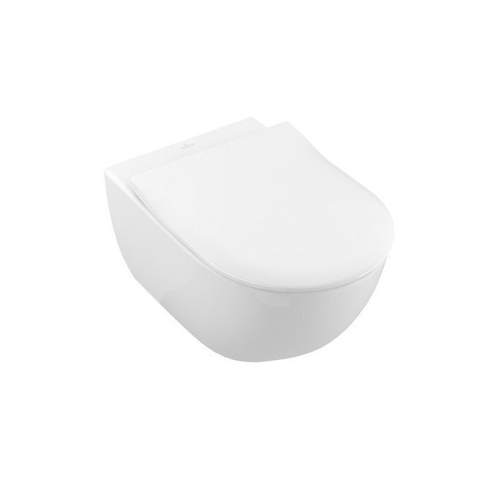 Potinkinis tualeta rāmis GROHE Rapid SL 5 in 1 + piekārtais tualets VILLEROY & BOCH Subway 2.0 Direct Flush WC ar SlimSeat dan
