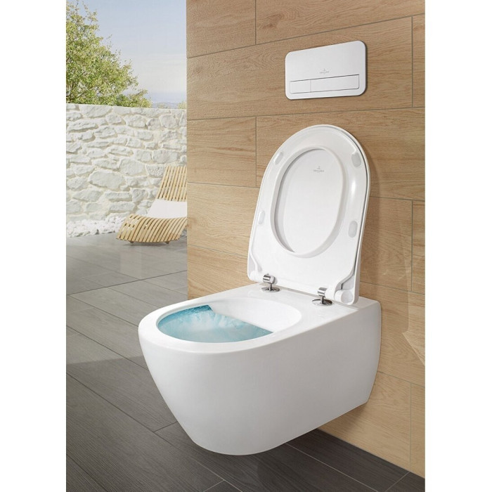 Подводной рама унитаза GROHE Rapid SL 5 в 1 + подвесной унитаз VILLEROY & BOCH Subway 2.0 Direct Flush WC с SlimSeat dan