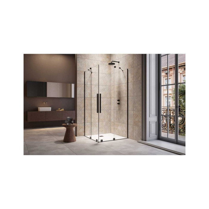 Shower cabin RADAWAY Furo Black KDD (Choice of various dimensions)