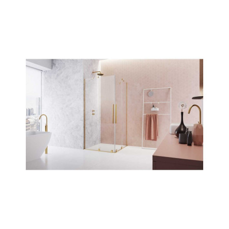 Shower cabin RADAWAY Furo Gold KDD (Choice of various dimensions)