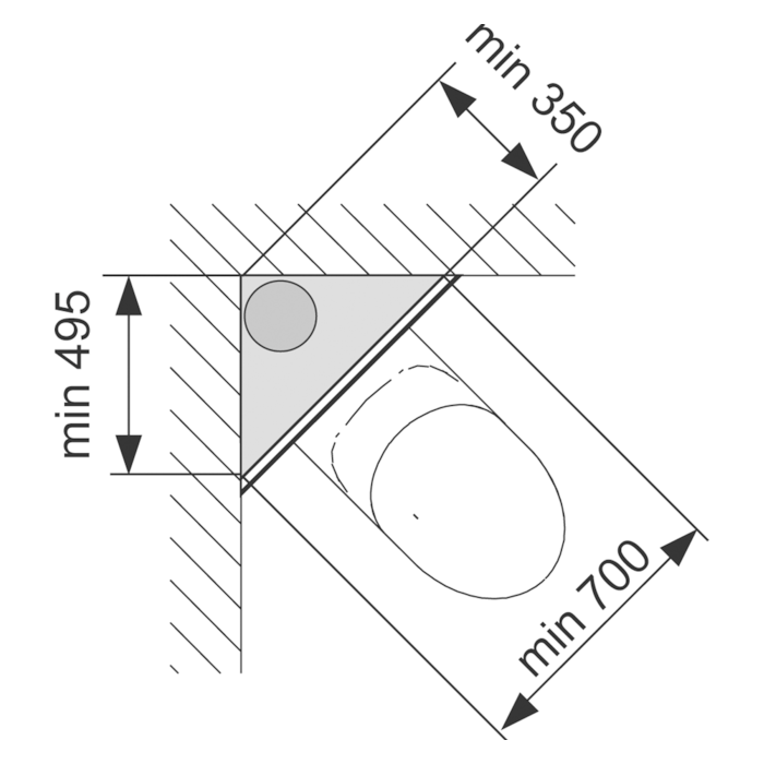 The fastening element is intended for the corner fastening of TECEprofil modules.