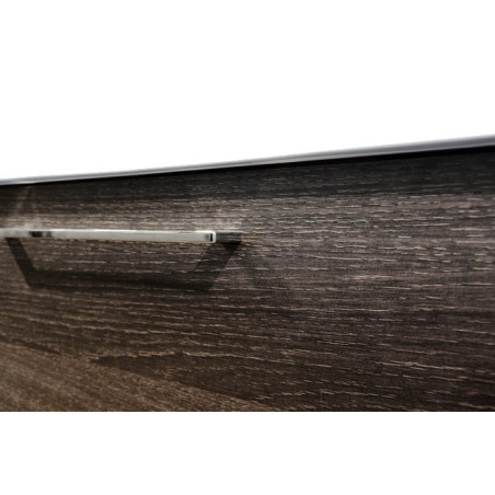 Lower cabinet with sink (2 drawers) KAMĖ Scandic 81 cm, black oak