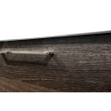 Apakšējā skapītis ar izlietni (2 atvilktnes) KAMĒ Scandic 81 cm, melnā ozola