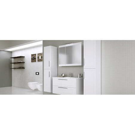 Četru daļu mēbeļu komplekti (ar veļas grozu) KAMĒ 80 cm Serena Retro