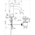 IDEAL STANDARD Ceraline sink mixer, BC193XG