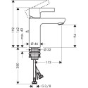 HANSGROHE Metris S basin mixer, 31060000