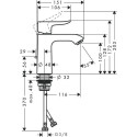 Izlietnes jaucējkrāns HANSGROHE Metris 110, 31080000