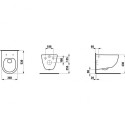 Laufen Pro Rimless wall-mounted toilet with Pro Slowclose lid