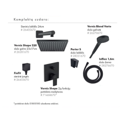 Potinkas dušas komplekti HANSGROHE Vernis Shape 230