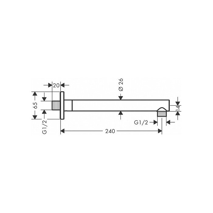 Built-in shower set HANSGROHE Vernis Shape 230