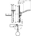 Dušas stenda komplekti HANSGROHE Rainfinity 130 3jet 90 cm, 27671000