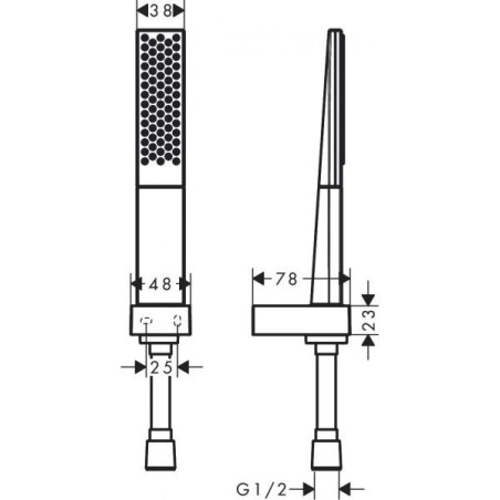 Dušas komplekts HANSGROHE Rainfinity 1jet, 26857000