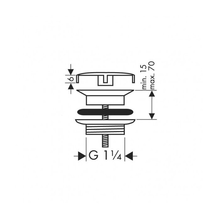 Dougno vārsts HANSGROHE 50001700
