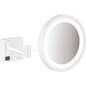Зеркало для бритья с LED лампочкой HANSGROHE AddStoris, 41790700