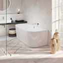 Taisnstūra vanna pie sienas VILLEROY & BOSH Oberon 2.0 no Quaryl materiāla 800 x 1800 mm