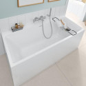 Прямоугольная ванна с тихим сифоном VILLEROY & BOSH Subway 3.0 из материала Quaryl 800 x 1800 мм