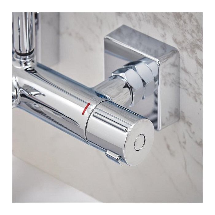 Thermostatic shower system with spout for bathtub HANSGROHE Vernis Shape 230, 26098000