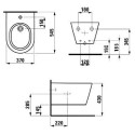 Piekaramā bidē LAUFEN Kartell, H8303317163021