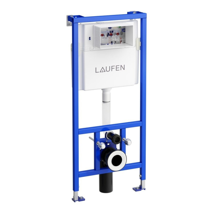Potinkamais WC rāmis LAUFEN (3 in 1) ar LIS AW1 melnu-matētu pogu