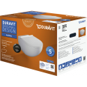 Pakabināms tualetes pods DURAVIT Architec Rimless ar Soft close vāku, 45726989A1