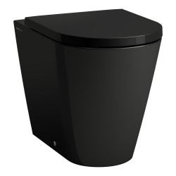 Prezentētais vienums LAUFEN Kartell Rimless ar SoftClose vāku, melns-matēts