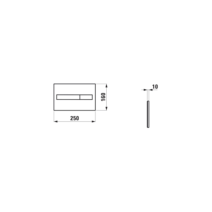Пластина сброса воды LAUFEN LIS AW1, H8956610000001