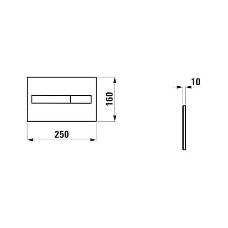 Сливная пластина LAUFEN LIS AW1, хромированная, H8956610040001
