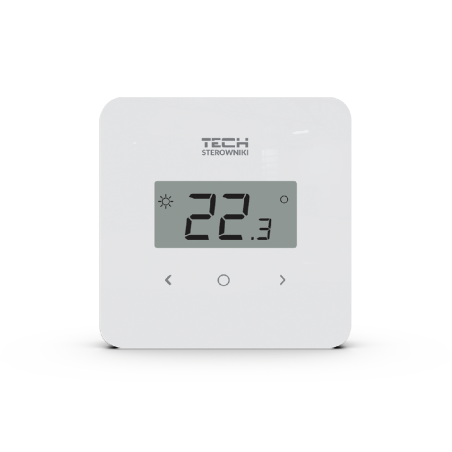 Bezvadu telpu termostati TECH EU-R-8b Plus, balta