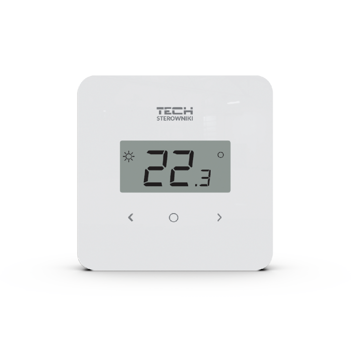 Bezvadu telpu termostati TECH EU-R-8b Plus, balta