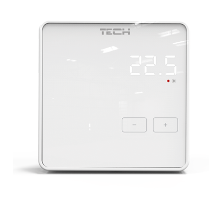 Surface-mounted non-programmable room thermostats TECH R-10z, white