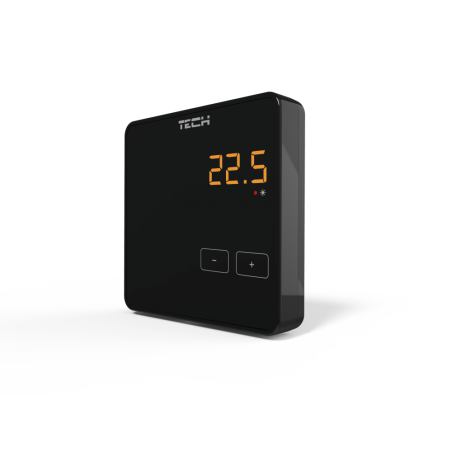 Bezvadu telpu termostati TECH R-8z, melns