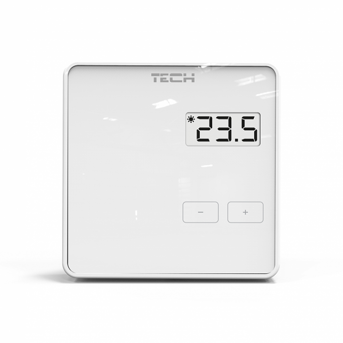 Virštinkas neprogramējams telpu termostats TECH EU-294V1, balts